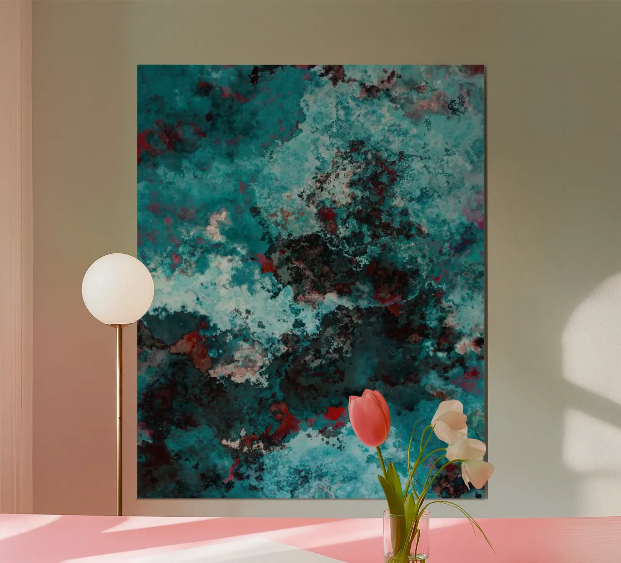 WAVES poster by shellybremmerabstract