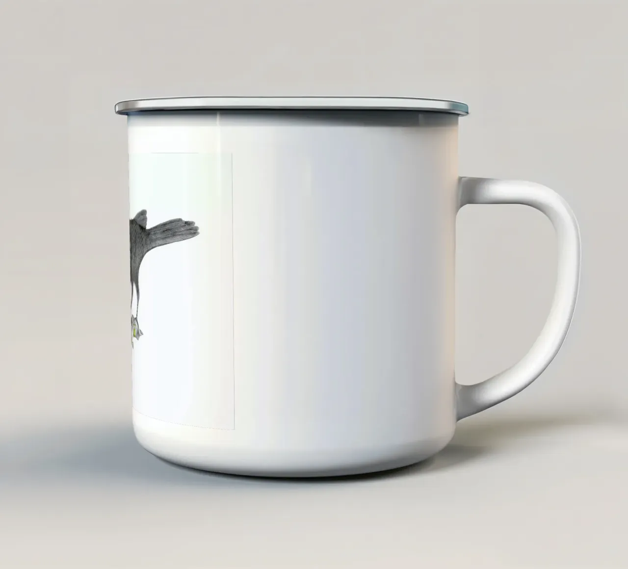 Aurora Belle Raven tazza in smalto da Le Canot Rouge