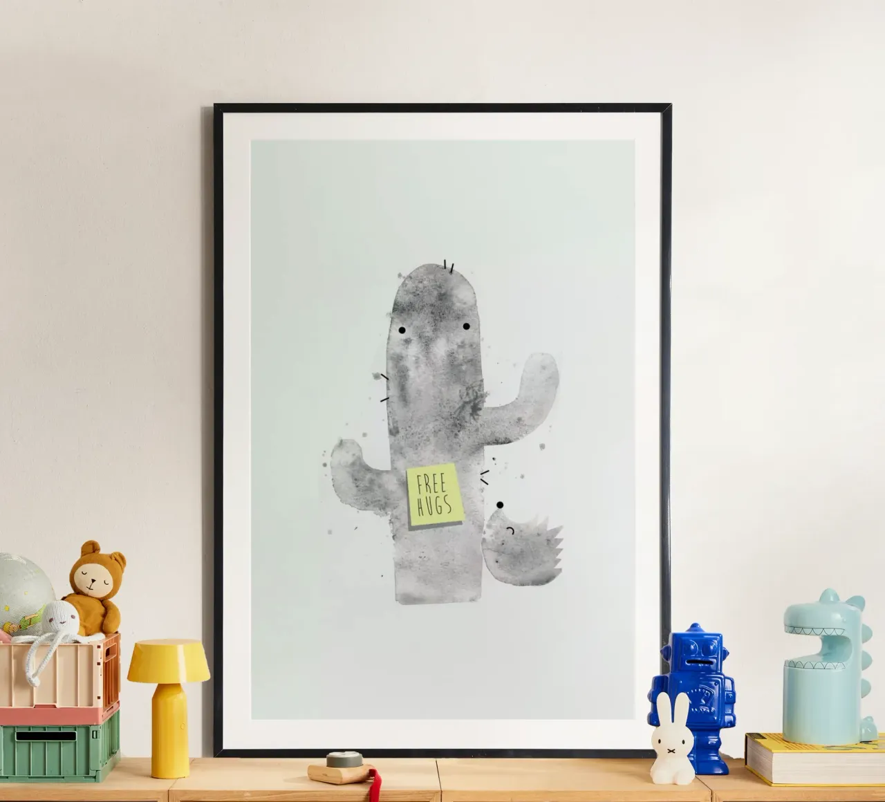 Hugs poster con telaio in plastica da Trabolt Design