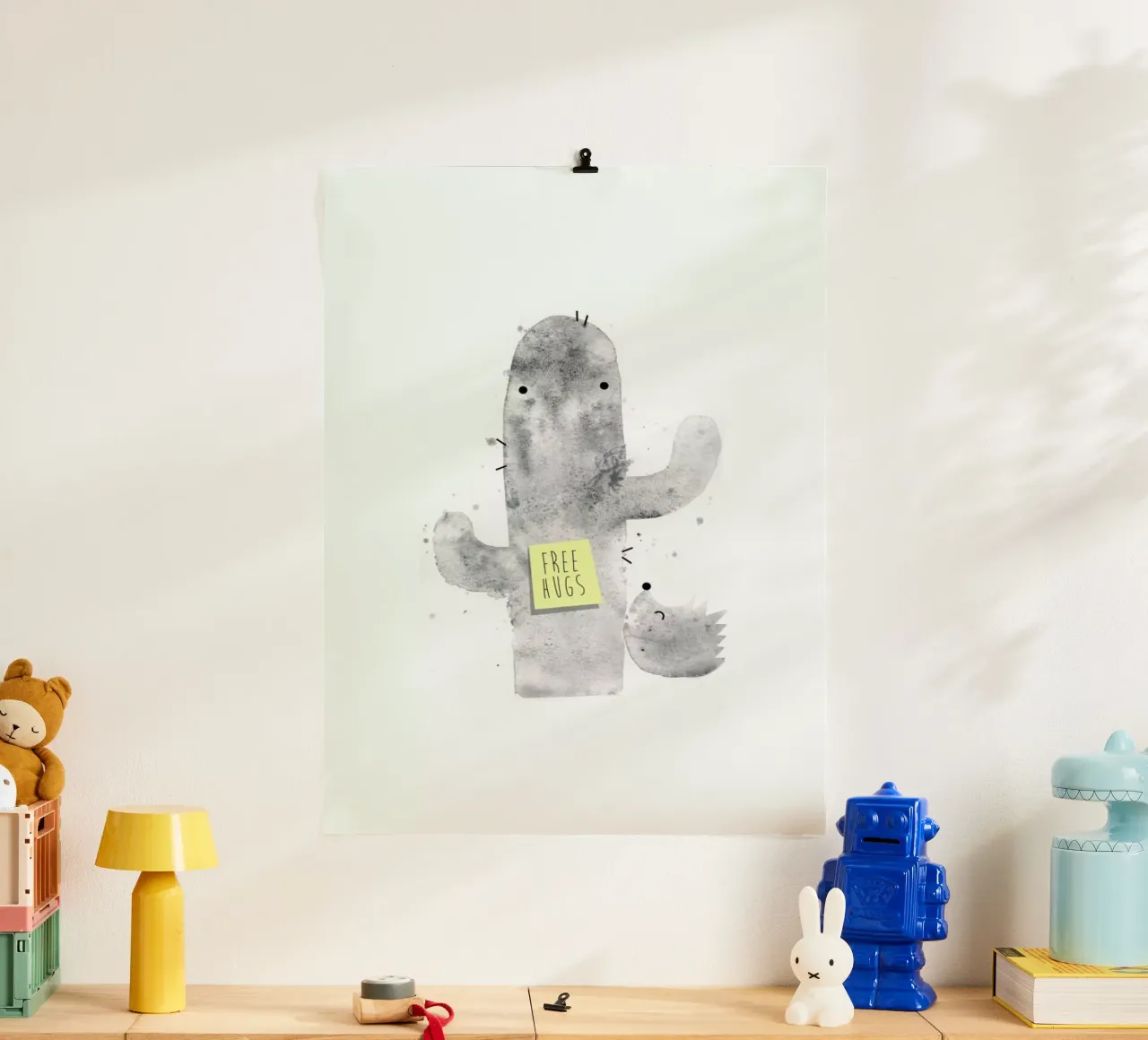Hugs poster con telaio in plastica da Trabolt Design