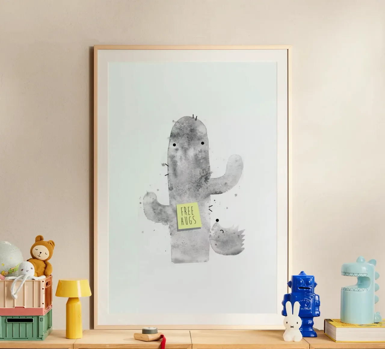 Hugs poster con telaio in plastica da Trabolt Design
