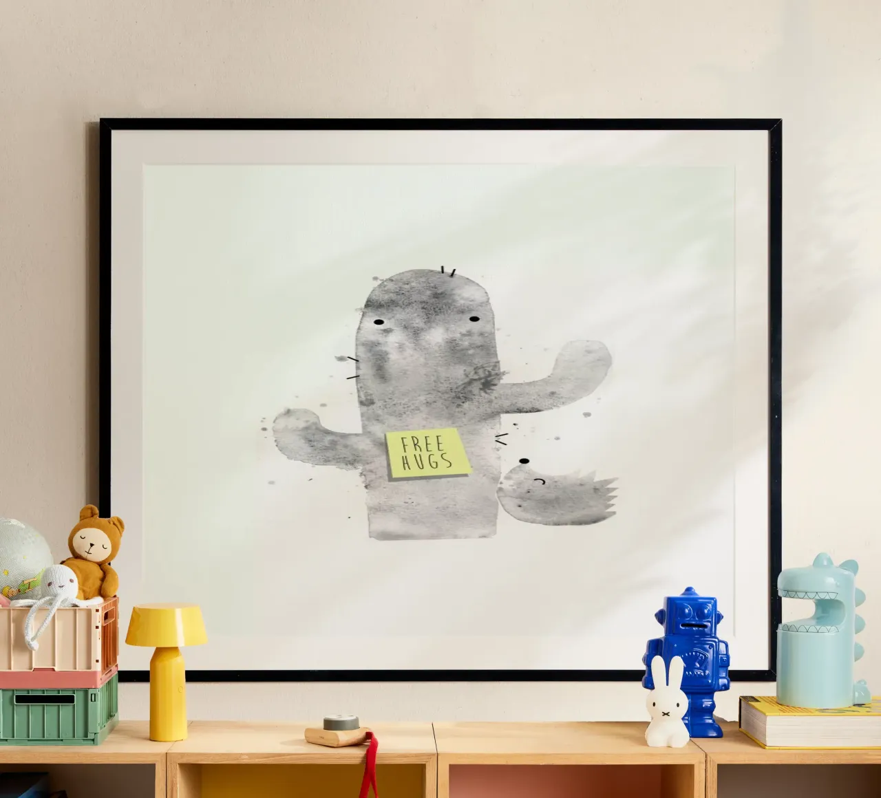 Hugs poster con telaio in plastica da Trabolt Design