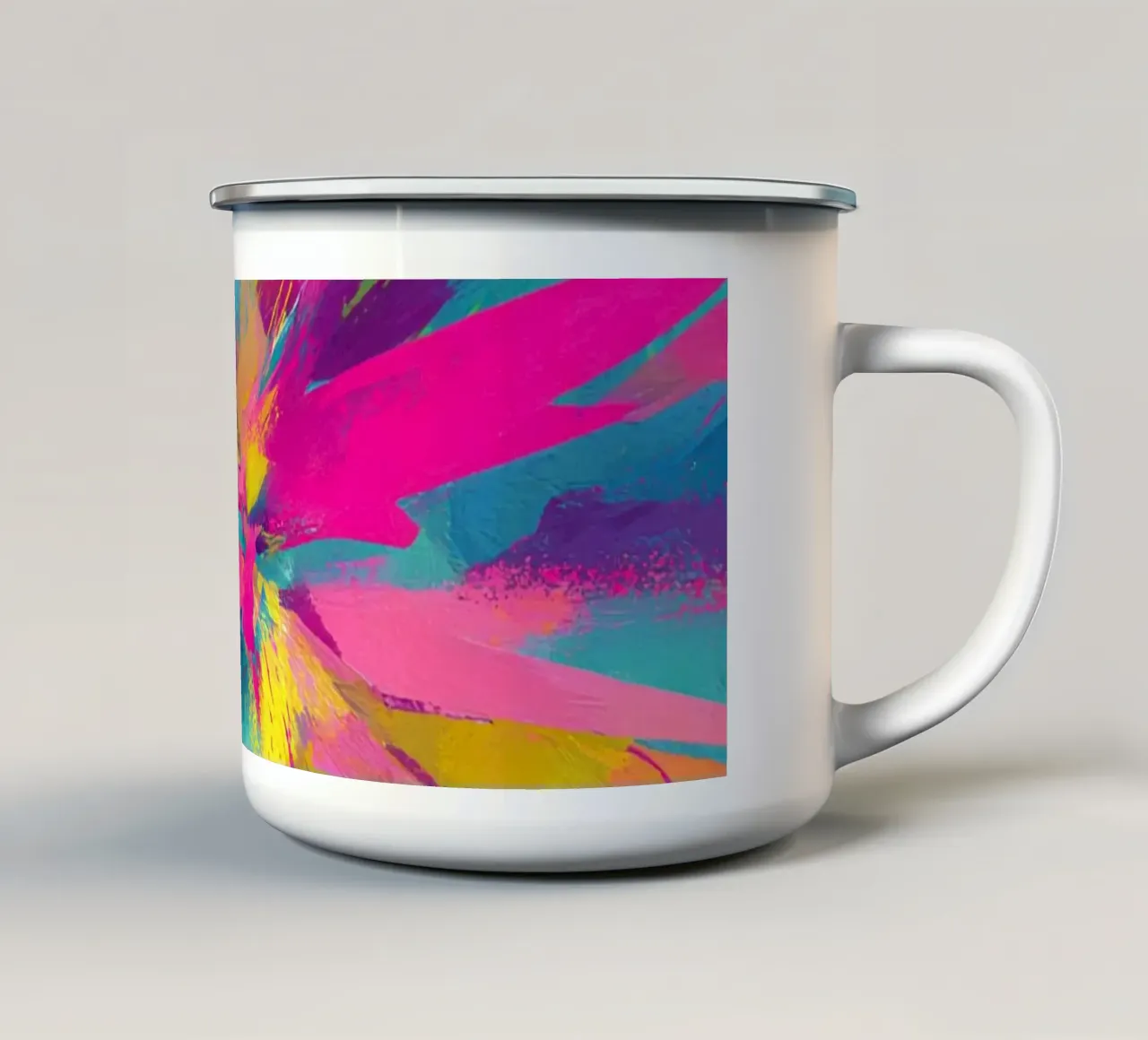 Burst of Dopamine tazza in smalto da Mosaic Dialogue