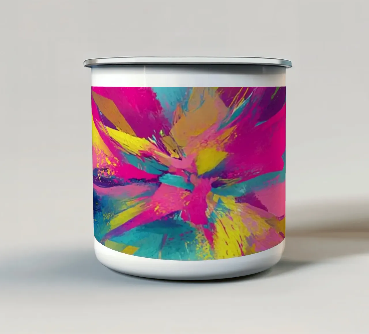 Burst of Dopamine tazza in smalto da Mosaic Dialogue