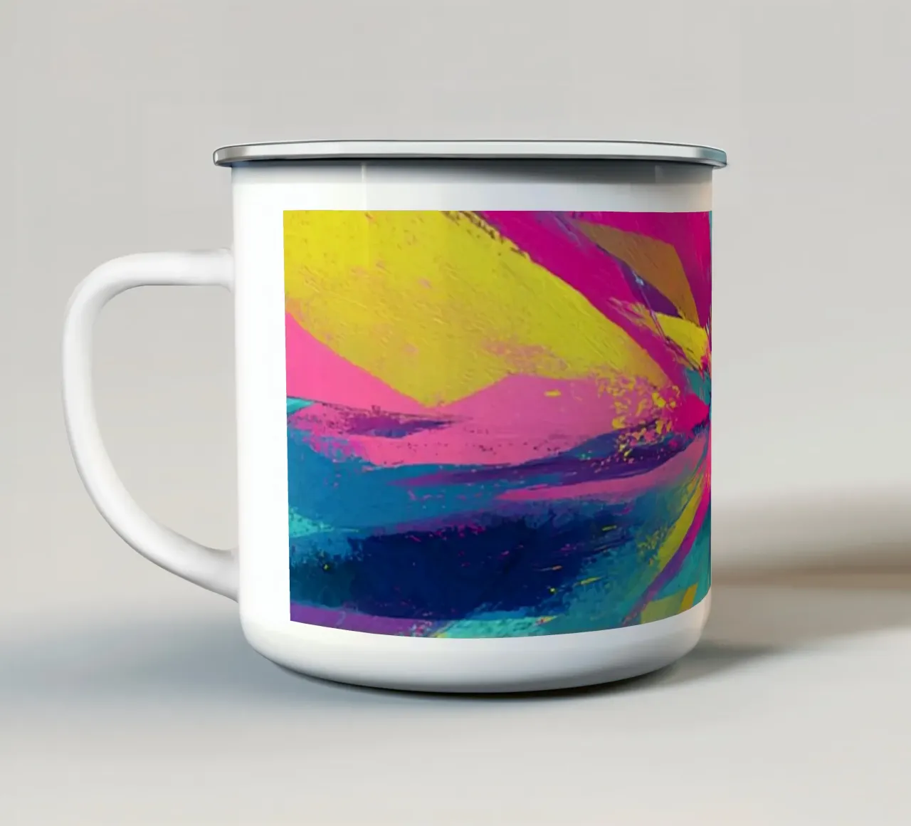 Burst of Dopamine tazza in smalto da Mosaic Dialogue