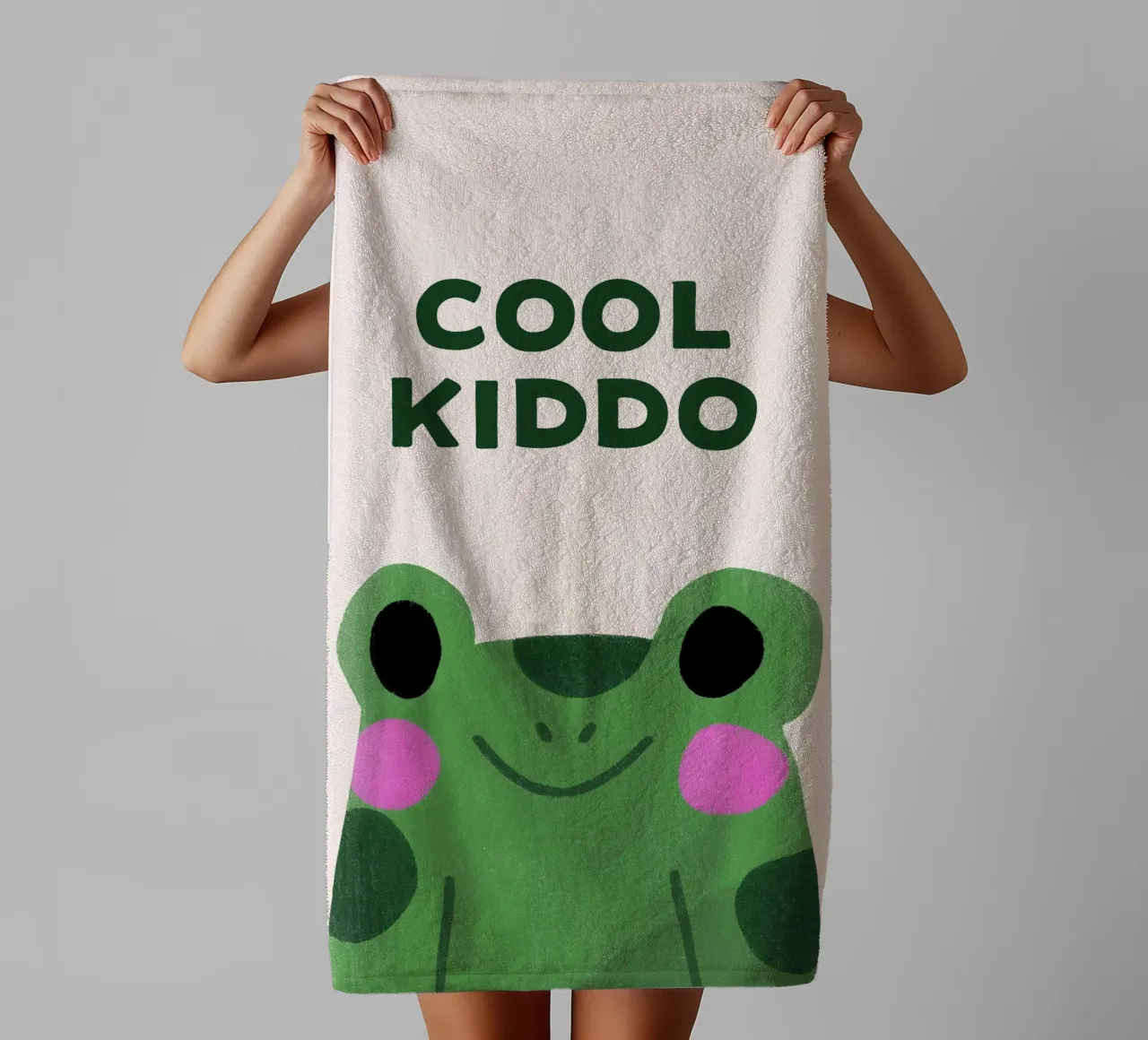 Frog towel by we line studio - art