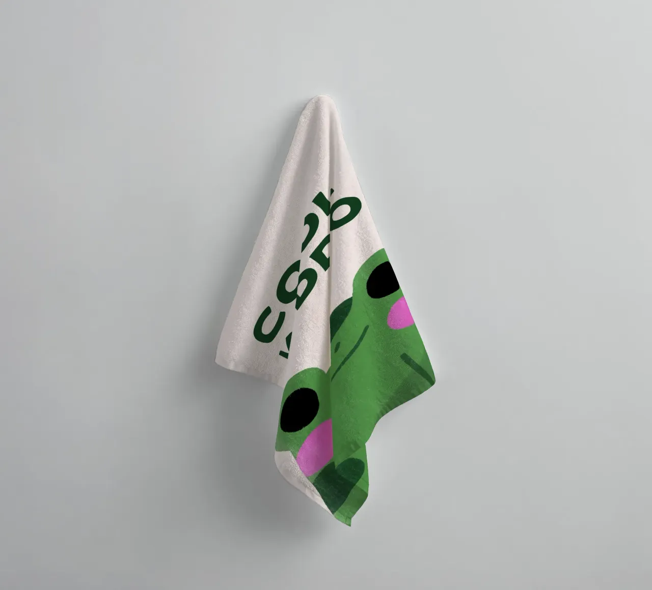 Frog towel by we line studio - art