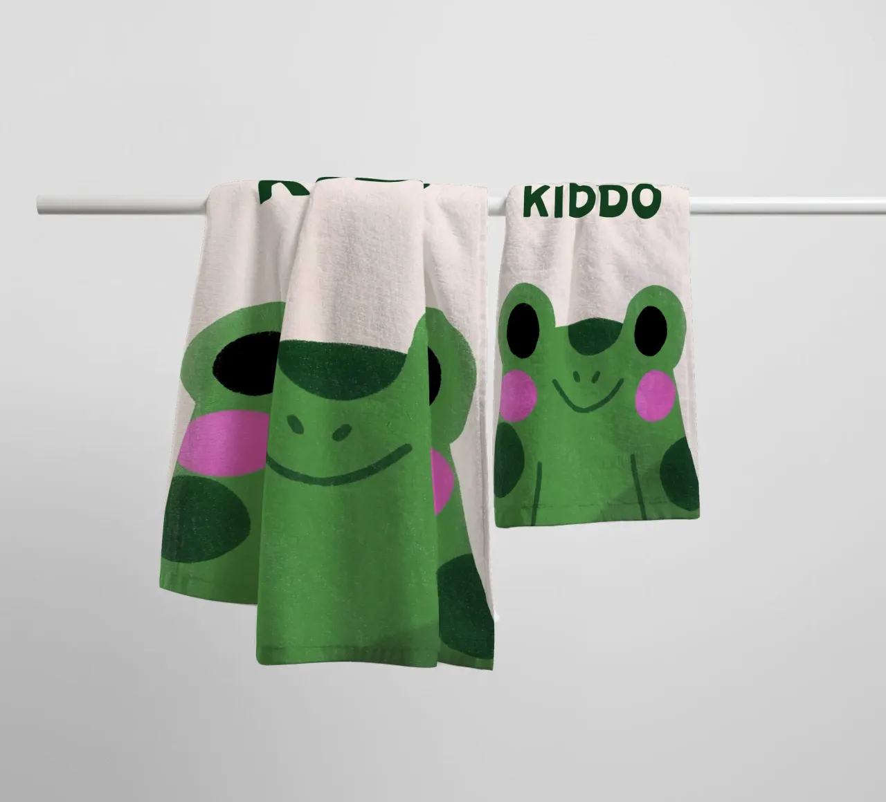 Frog towel by we line studio - art