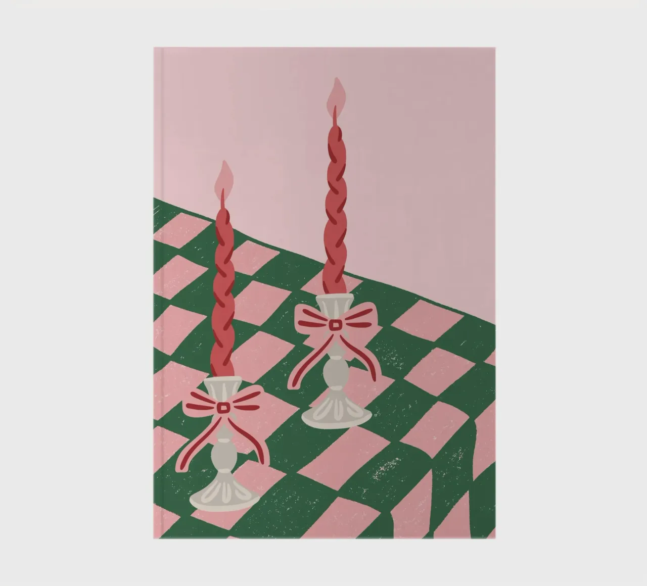 Weihnachtsposter, Weihnachtsdruck, Weihnachtsgeschenk, moderne Dekoration Notizbuch von TheHolidayShop