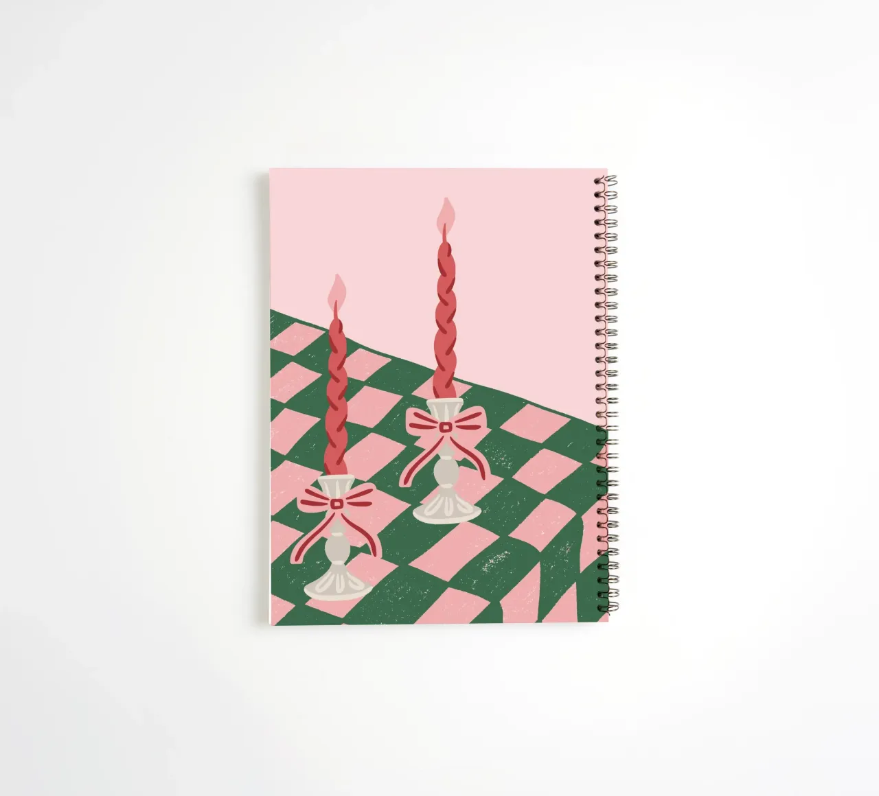 Kerstposter, kerstprint, kerstcadeau, modern decor notitieboek met spiraal van TheHolidayShop