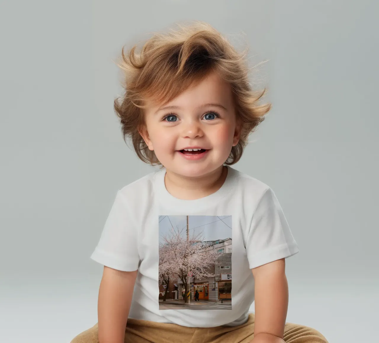 La via dei ciliegi in fiore a Seul, Corea del Sud maglietta neonato da mbgraphx2