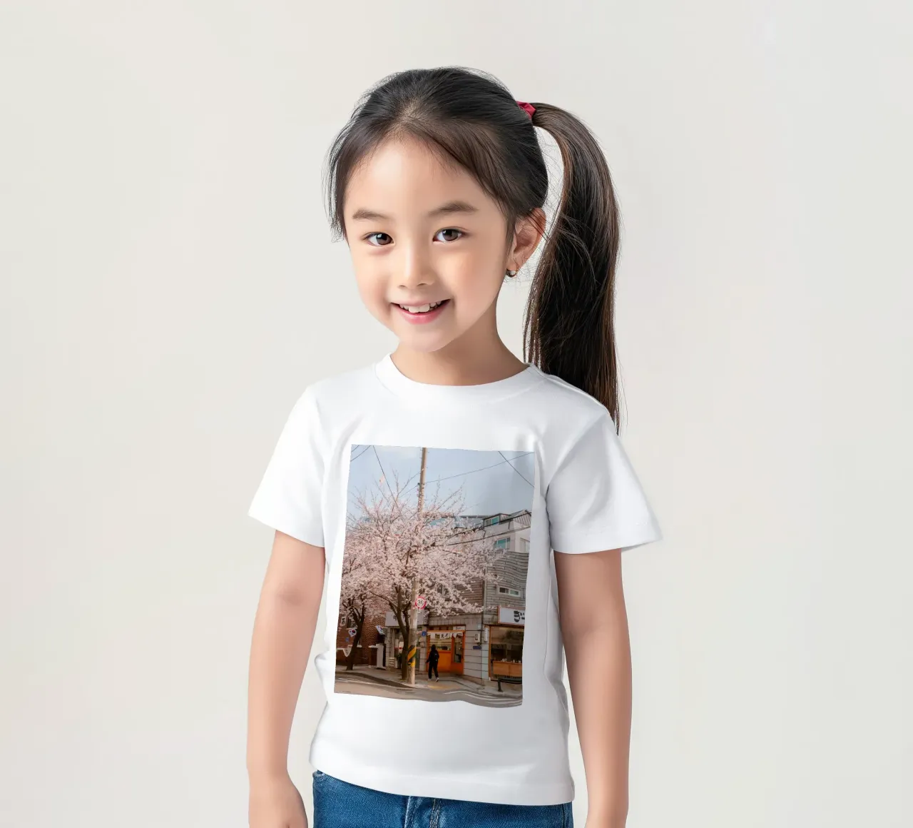 La via dei ciliegi in fiore a Seul, Corea del Sud t-shirt bambini da mbgraphx2