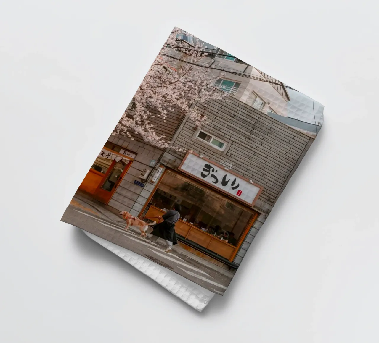 La via dei ciliegi in fiore a Seul, Corea del Sud canovaccio da cucina da mbgraphx2