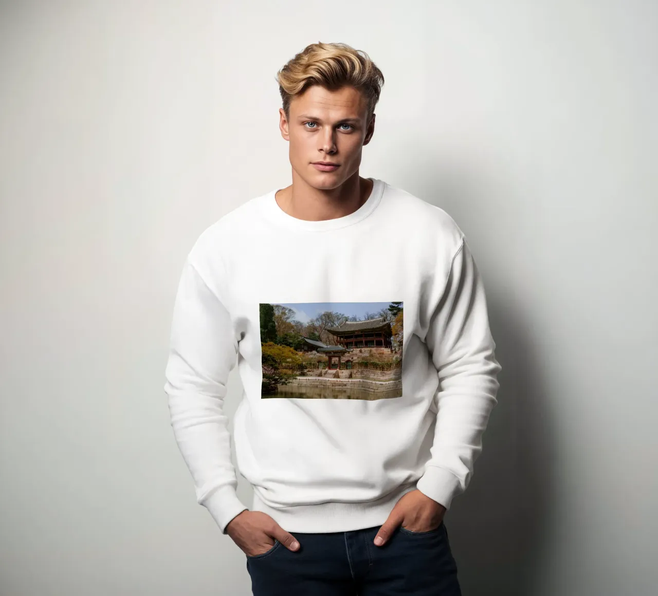 Giardino segreto di Huwon a Seul, Corea del Sud felpa da mbgraphx2