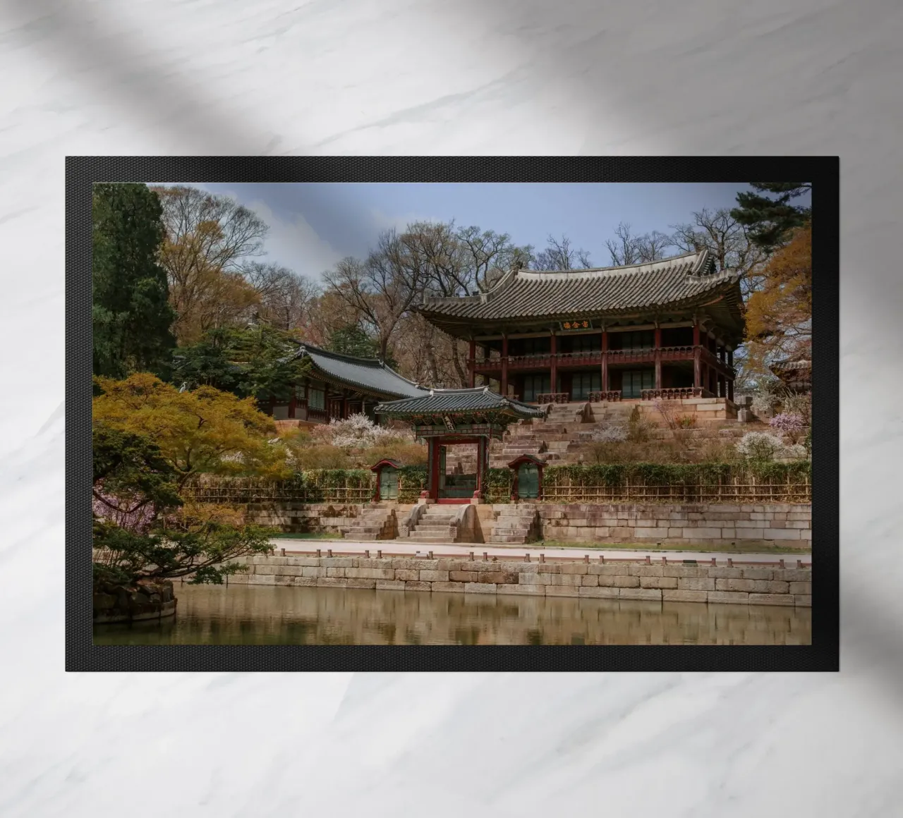 Giardino segreto di Huwon a Seul, Corea del Sud zerbino da mbgraphx2