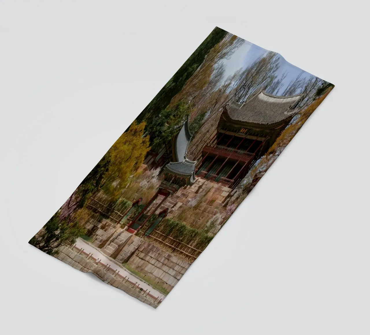 Giardino segreto di Huwon a Seul, Corea del Sud telo mare da mbgraphx2