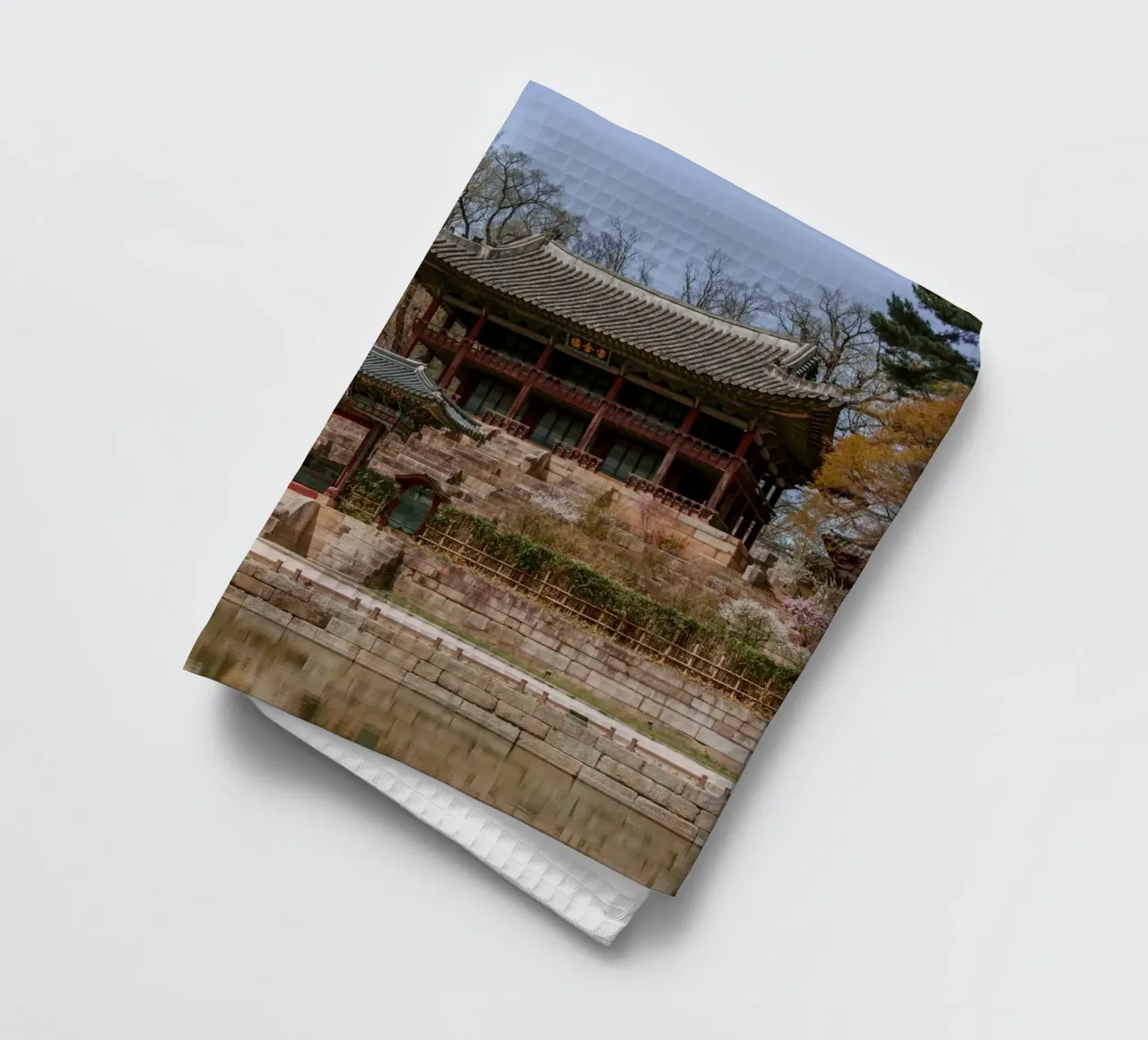 Giardino segreto di Huwon a Seul, Corea del Sud canovaccio da cucina da mbgraphx2