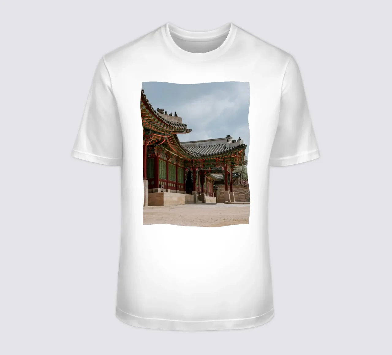 Palazzo Changdeokgung a Seul, Corea del Sud t-shirt da mbgraphx2
