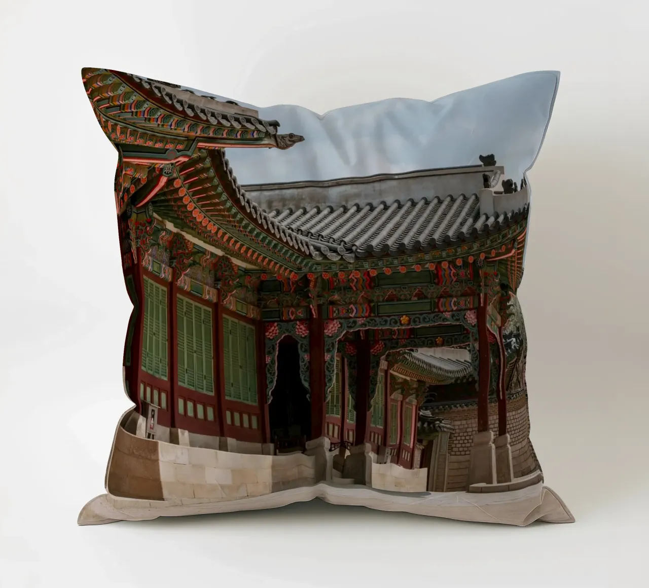 Palazzo Changdeokgung a Seul, Corea del Sud cuscino da mbgraphx2