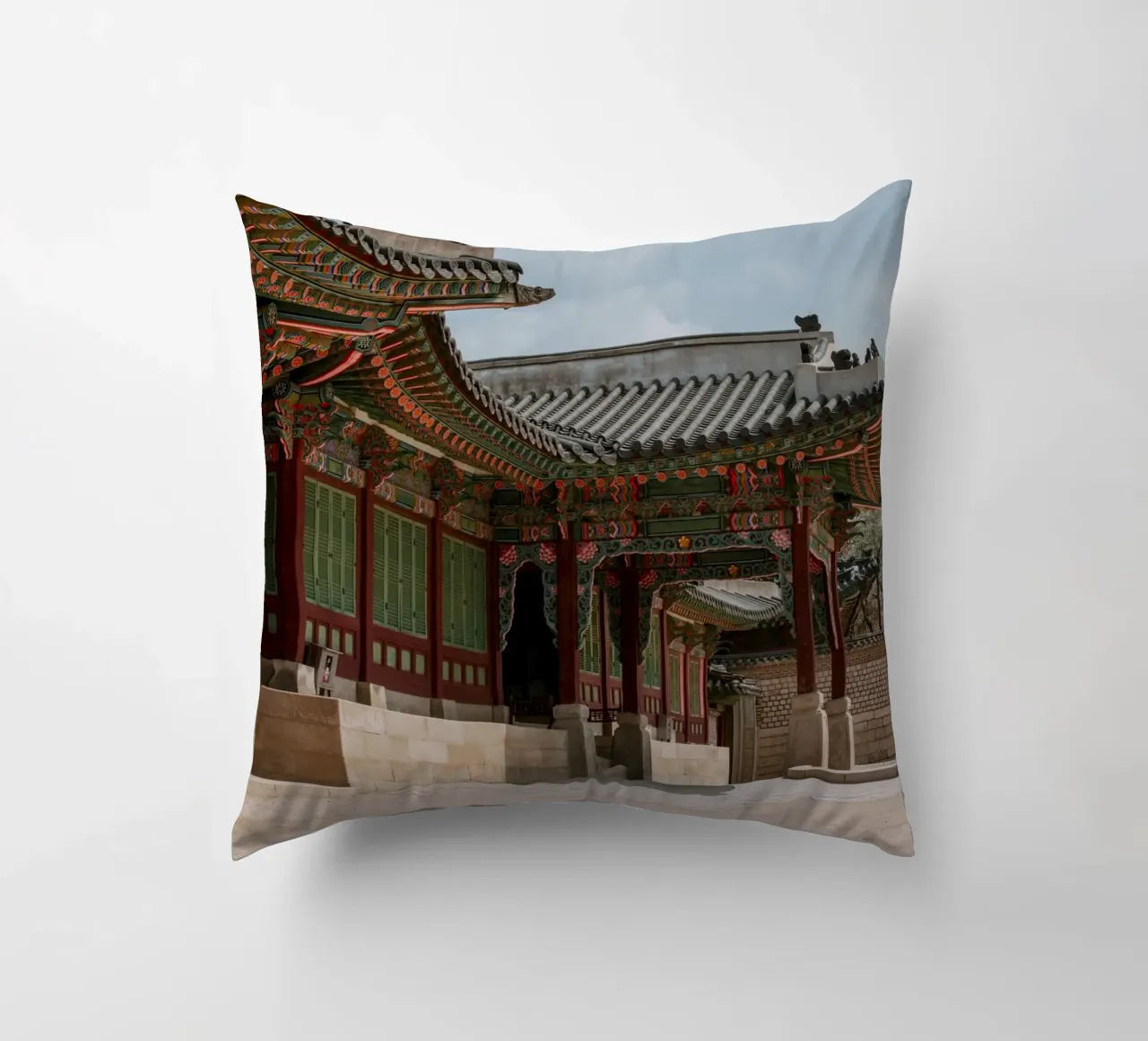 Palazzo Changdeokgung a Seul, Corea del Sud cuscino da mbgraphx2