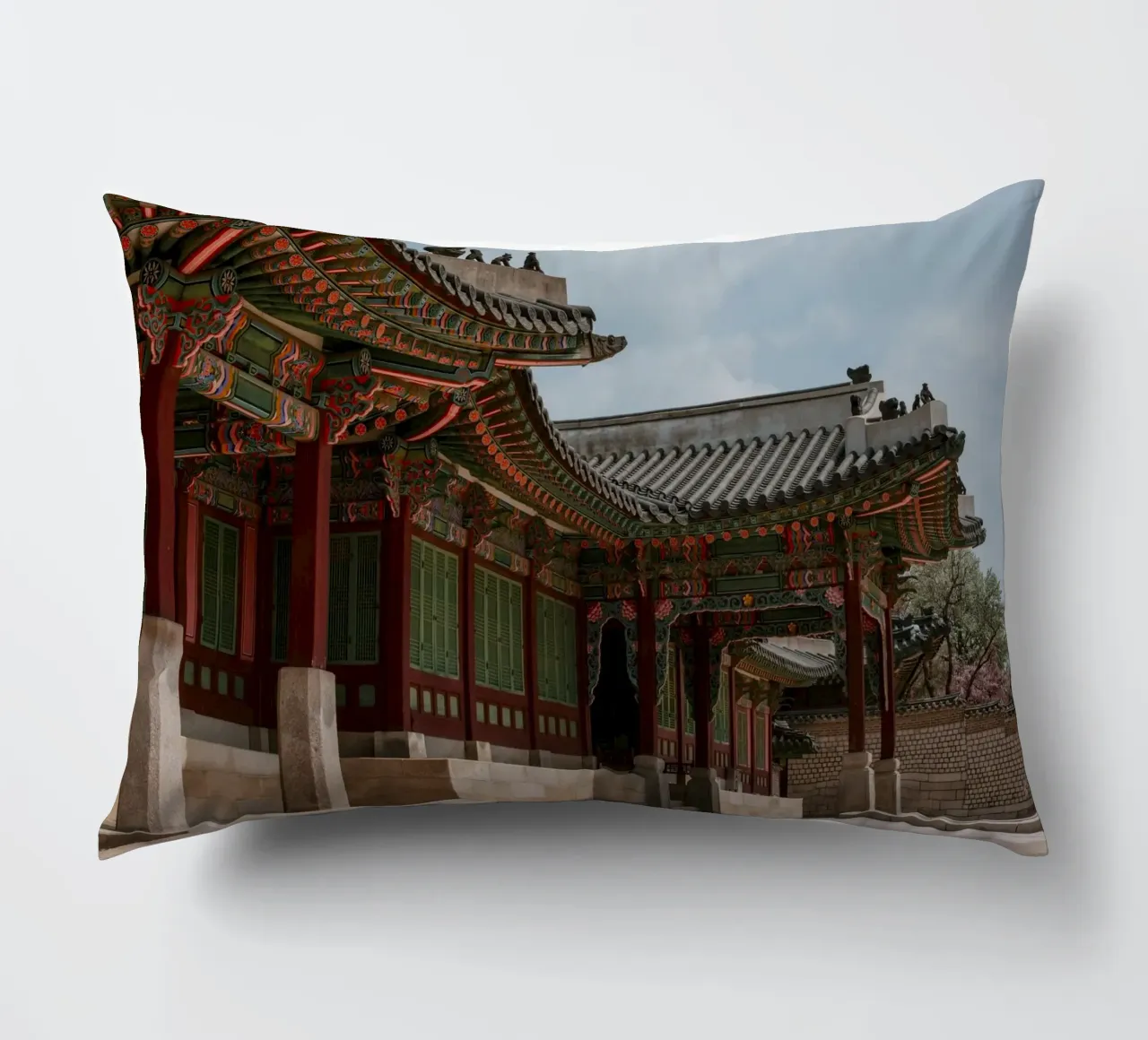 Palazzo Changdeokgung a Seul, Corea del Sud cuscino da mbgraphx2