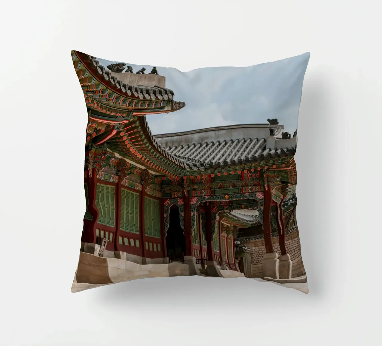 Palazzo Changdeokgung a Seul, Corea del Sud cuscino da mbgraphx2