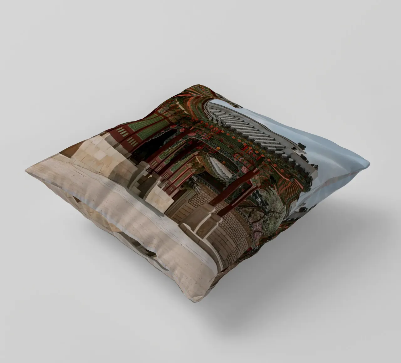 Palazzo Changdeokgung a Seul, Corea del Sud cuscino da mbgraphx2