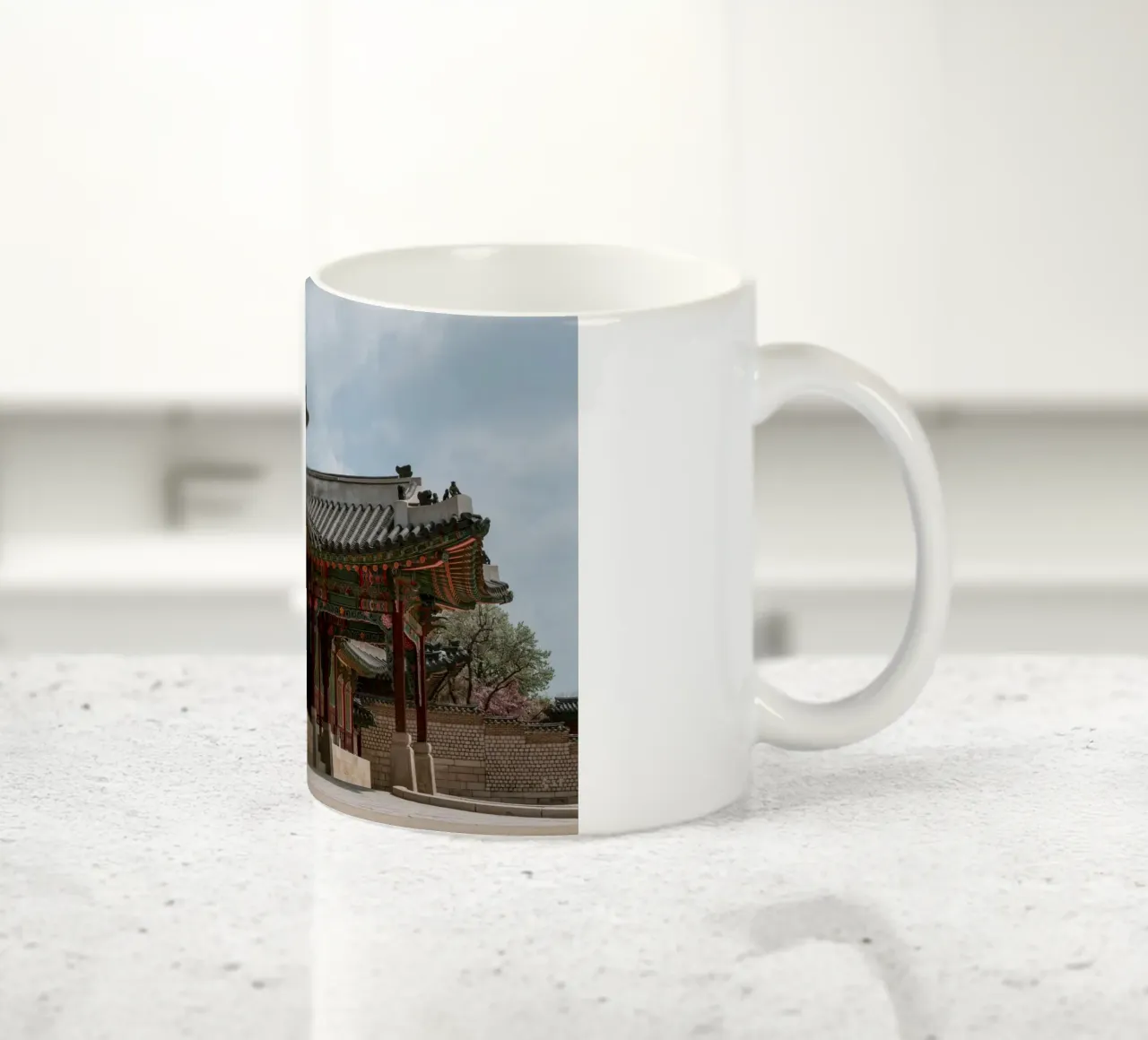 Palazzo Changdeokgung a Seul, Corea del Sud tazza in ceramica da mbgraphx2