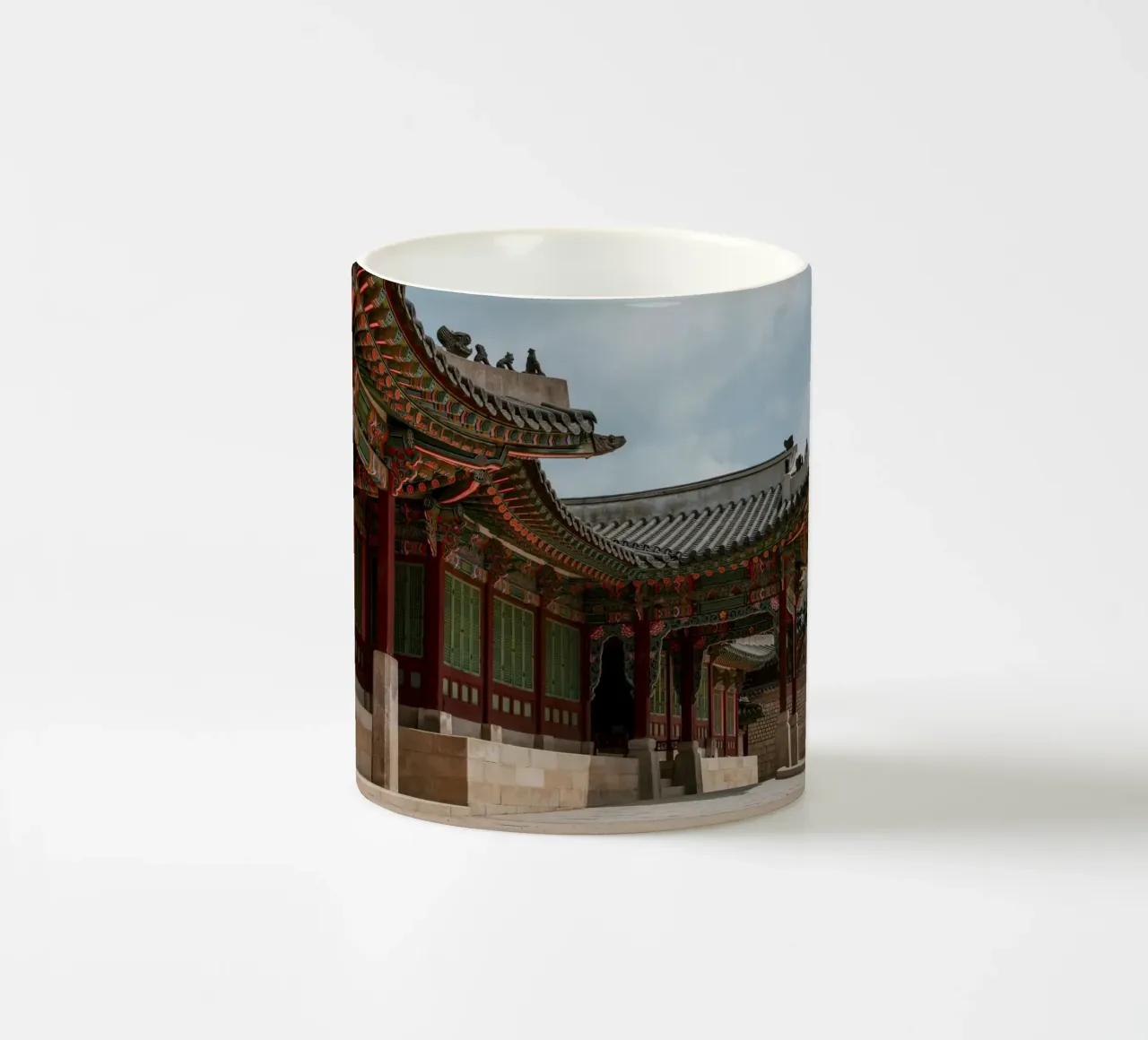 Palazzo Changdeokgung a Seul, Corea del Sud tazza in ceramica da mbgraphx2