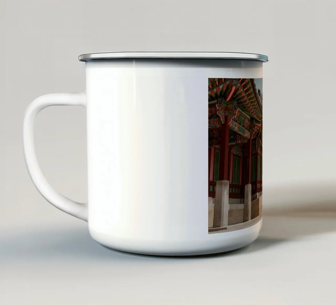 Palazzo Changdeokgung a Seul, Corea del Sud tazza in smalto da mbgraphx2