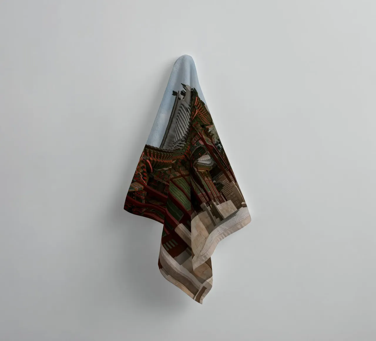 Palazzo Changdeokgung a Seul, Corea del Sud asciugamano da bagno da mbgraphx2