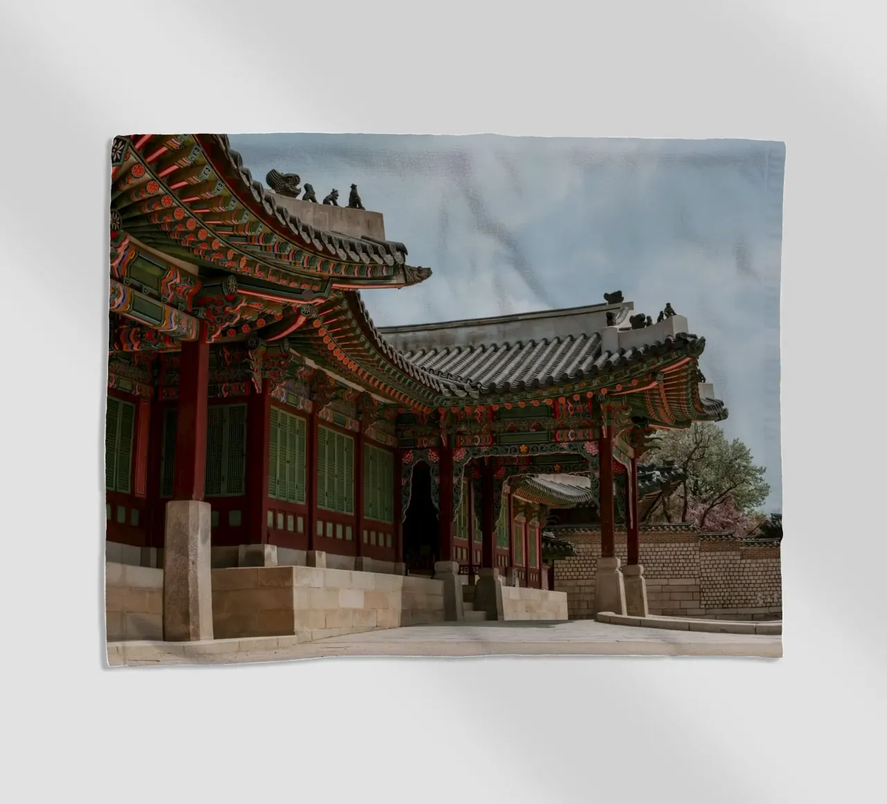 Palazzo Changdeokgung a Seul, Corea del Sud telo mare da mbgraphx2