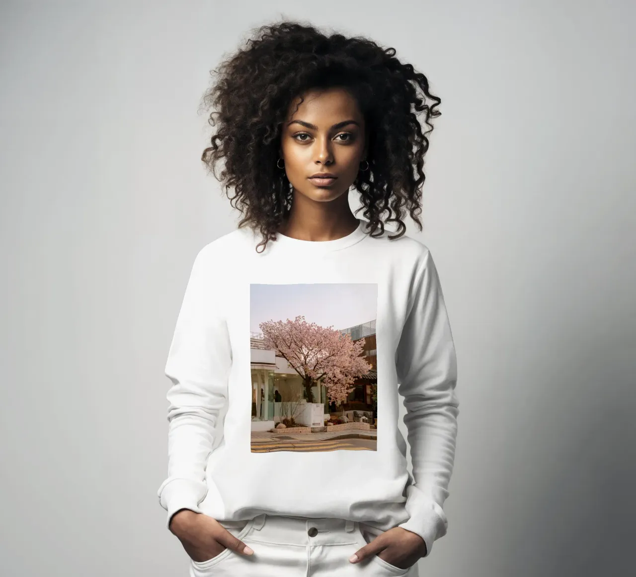 Alba dei ciliegi in fiore a Seul, Corea del Sud felpa da mbgraphx2