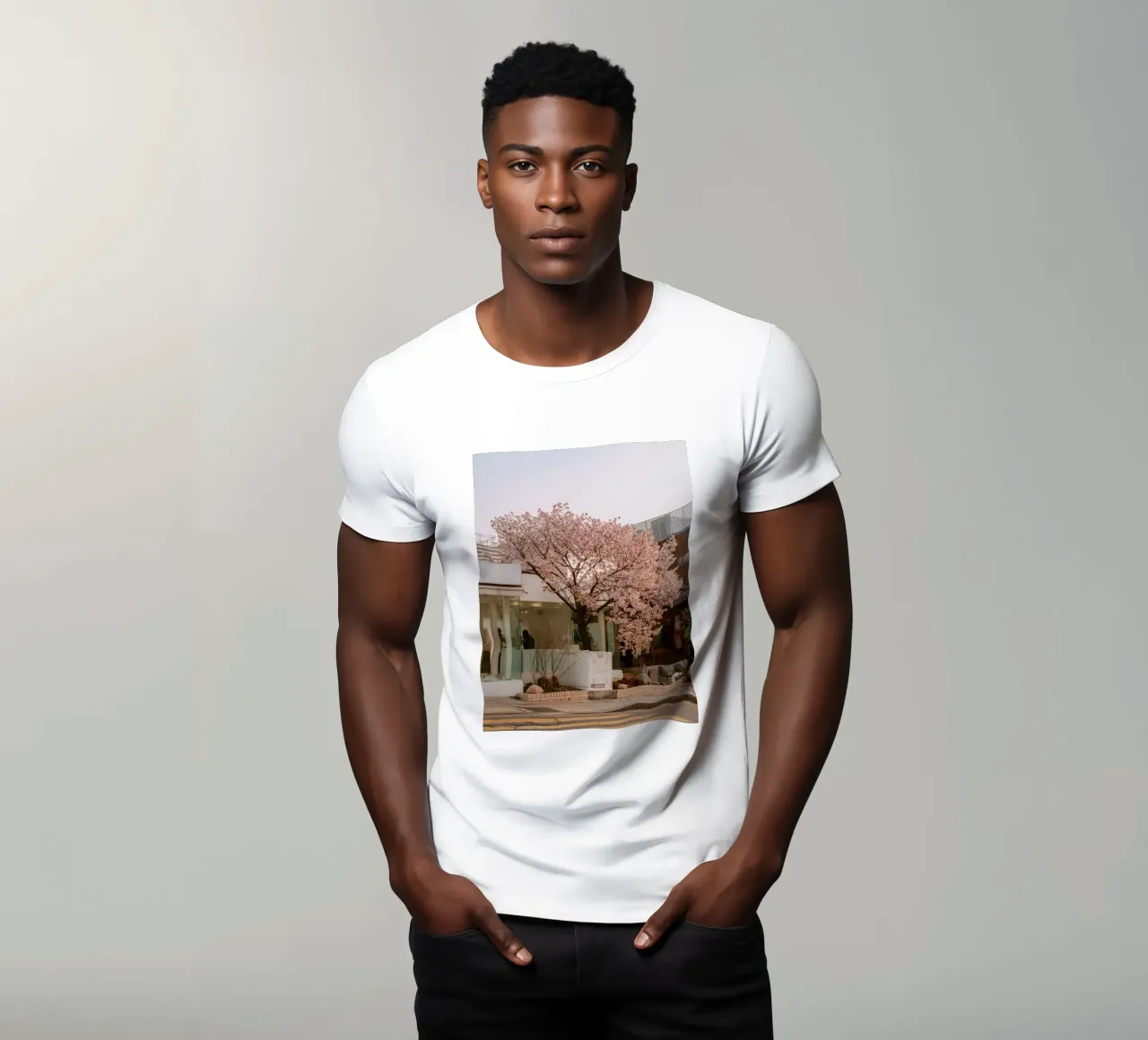 Alba dei ciliegi in fiore a Seul, Corea del Sud t-shirt da mbgraphx2