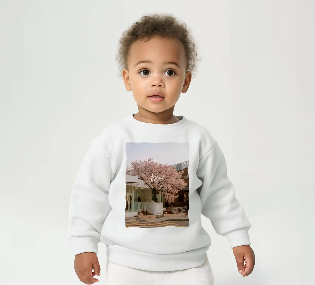 Alba dei ciliegi in fiore a Seul, Corea del Sud felpa neonato da mbgraphx2