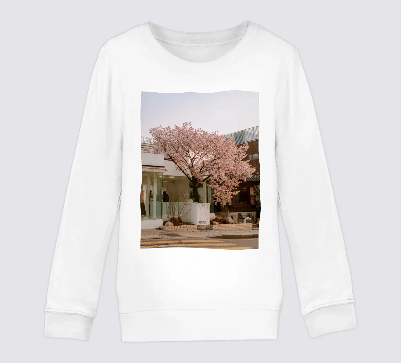 Alba dei ciliegi in fiore a Seul, Corea del Sud felpa bambino da mbgraphx2