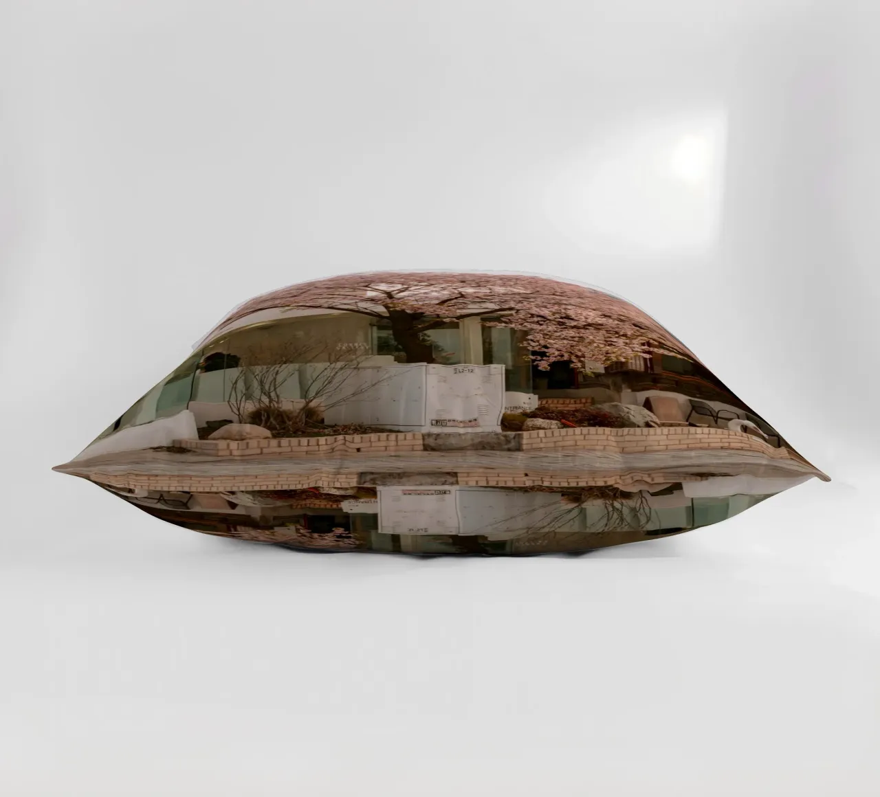 Alba dei ciliegi in fiore a Seul, Corea del Sud cuscino da mbgraphx2