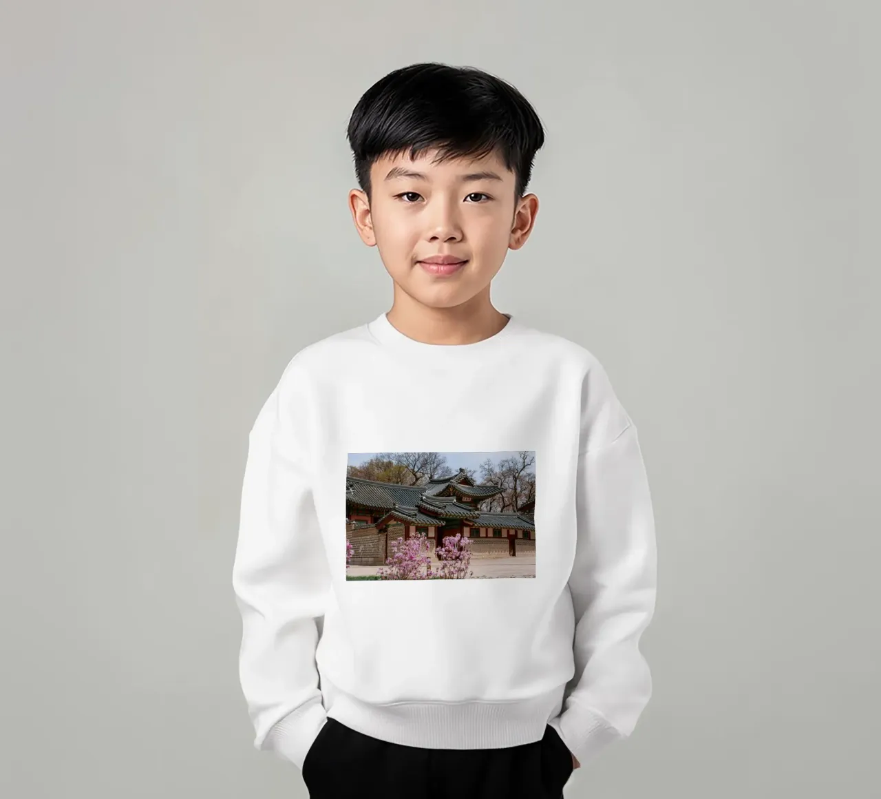 Palazzo Changdeokgung a Seul, Corea del Sud felpa bambino da mbgraphx2