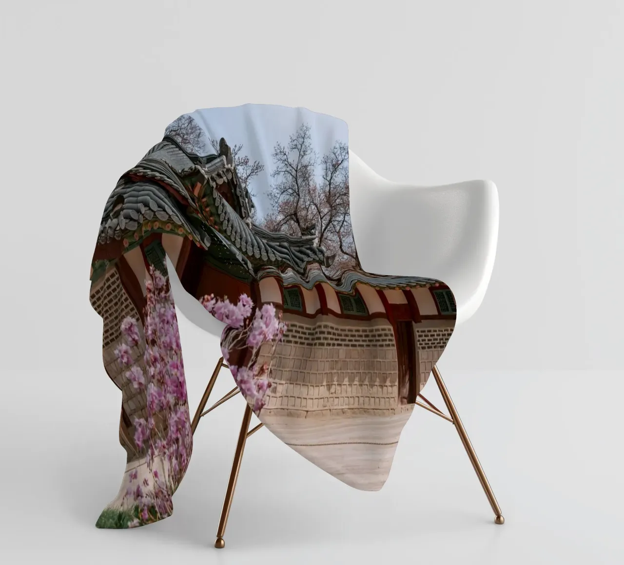 Palazzo Changdeokgung a Seul, Corea del Sud coperta in pile da mbgraphx2