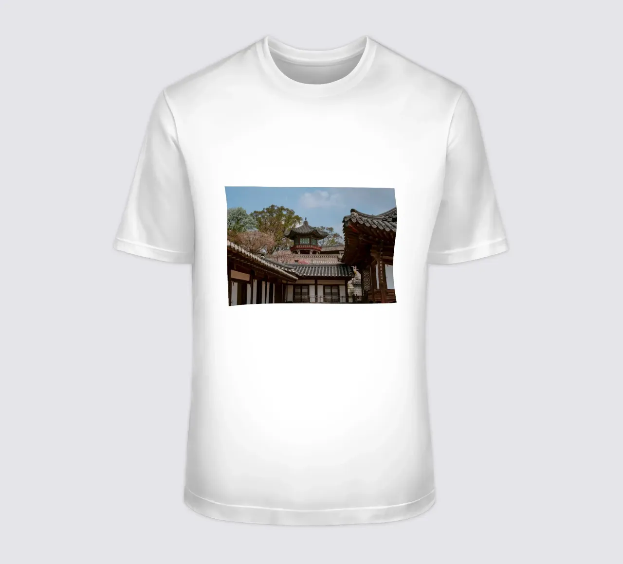 Tempio coreano a Seul, Corea del Sud t-shirt da mbgraphx2