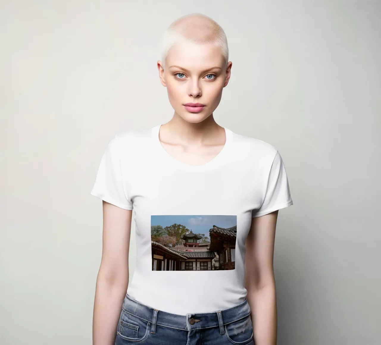 Tempio coreano a Seul, Corea del Sud t-shirt da donna da mbgraphx2
