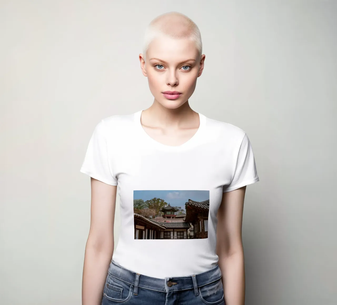 Tempio coreano a Seul, Corea del Sud t-shirt da donna da mbgraphx2