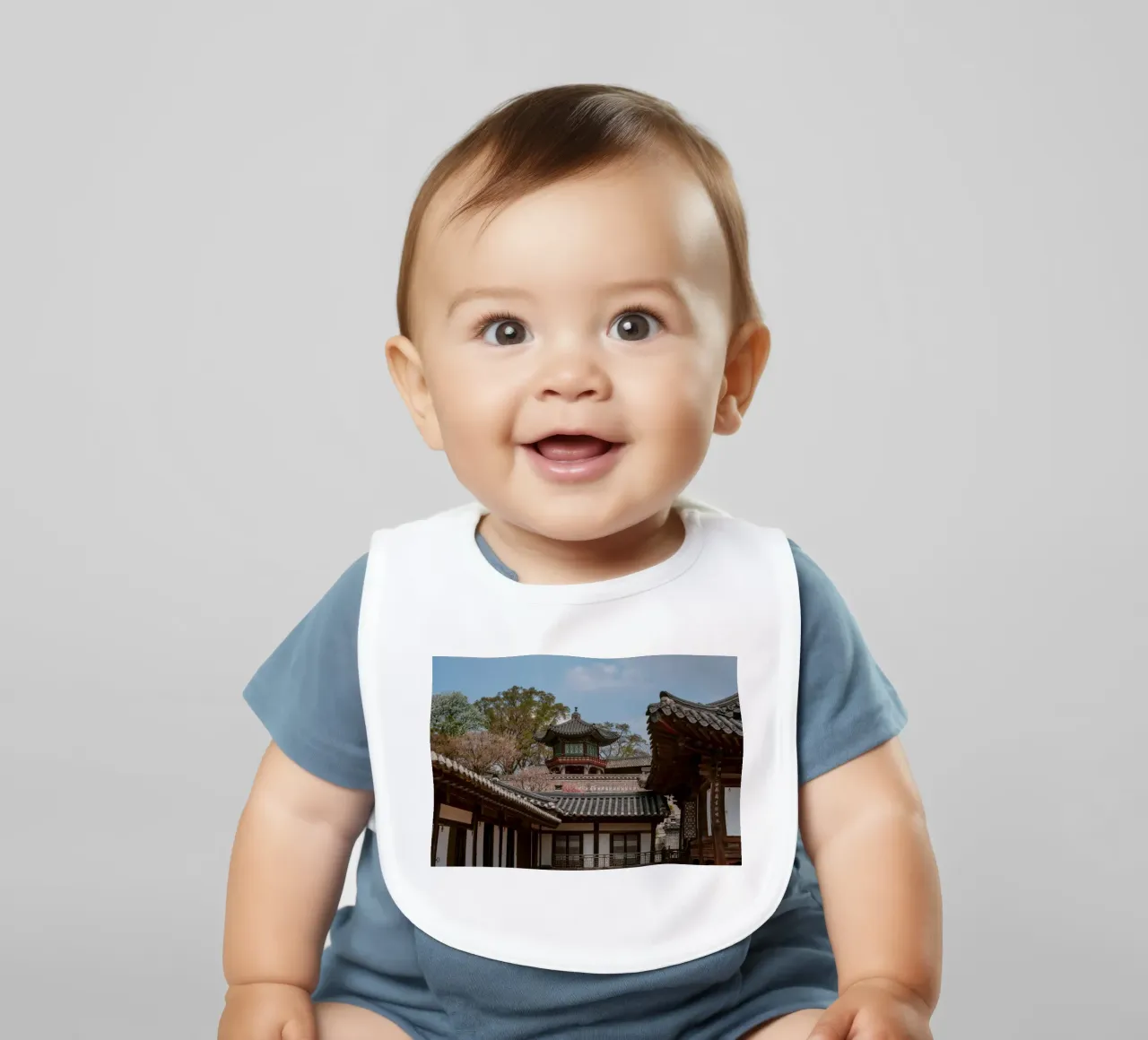 Tempio coreano a Seul, Corea del Sud bavaglino da mbgraphx2