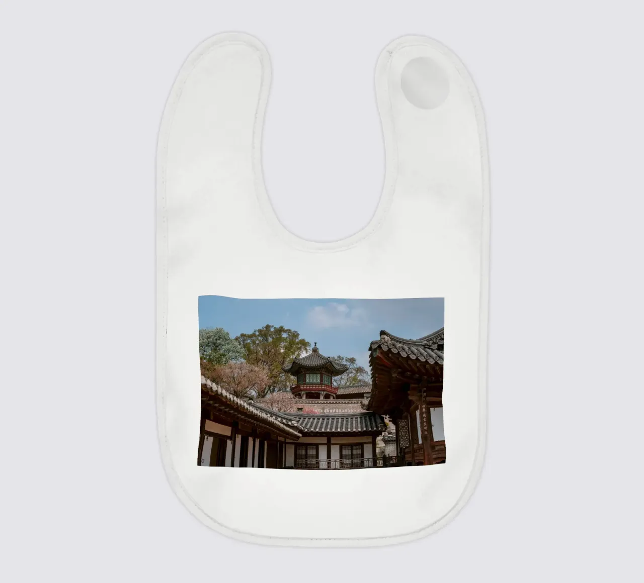 Temple coréen à Séoul, Corée du Sud bavoir de mbgraphx2