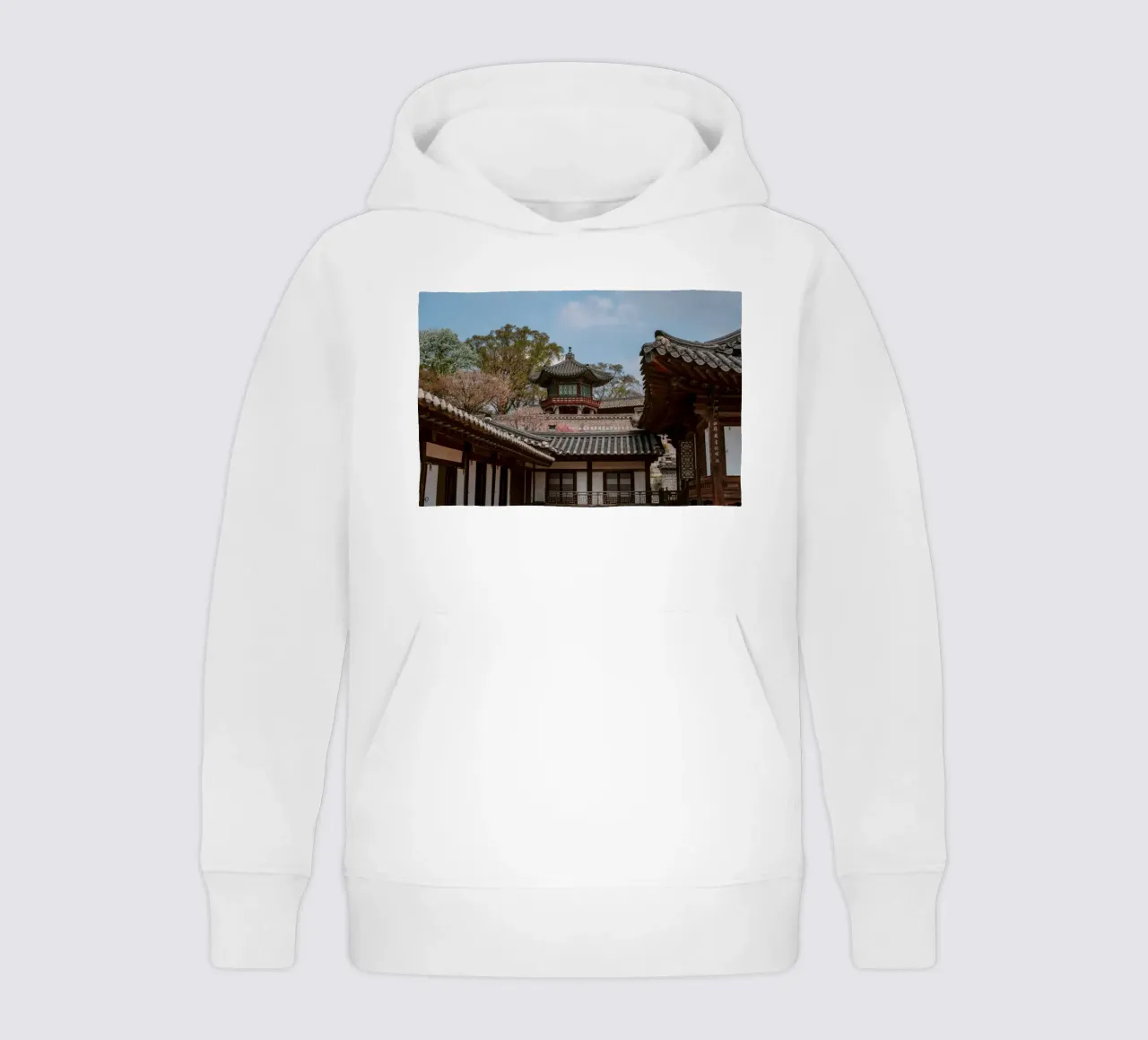 Koreaanse tempel in Seoul, Zuid-Korea kinder hoodie van mbgraphx2