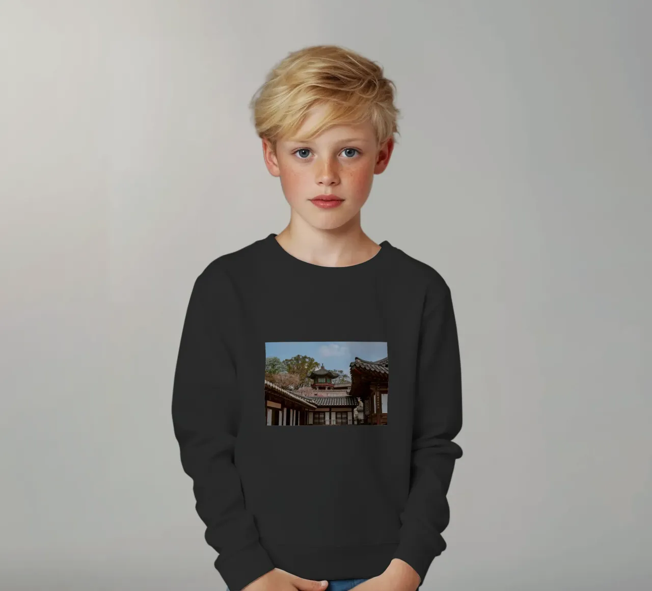 Tempio coreano a Seul, Corea del Sud felpa bambino da mbgraphx2