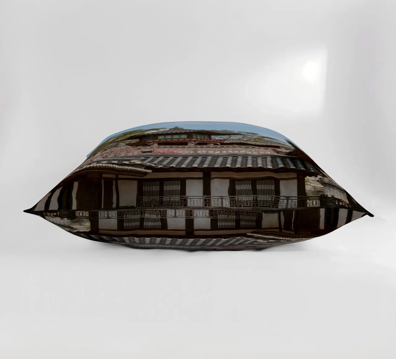 Tempio coreano a Seul, Corea del Sud cuscino da mbgraphx2