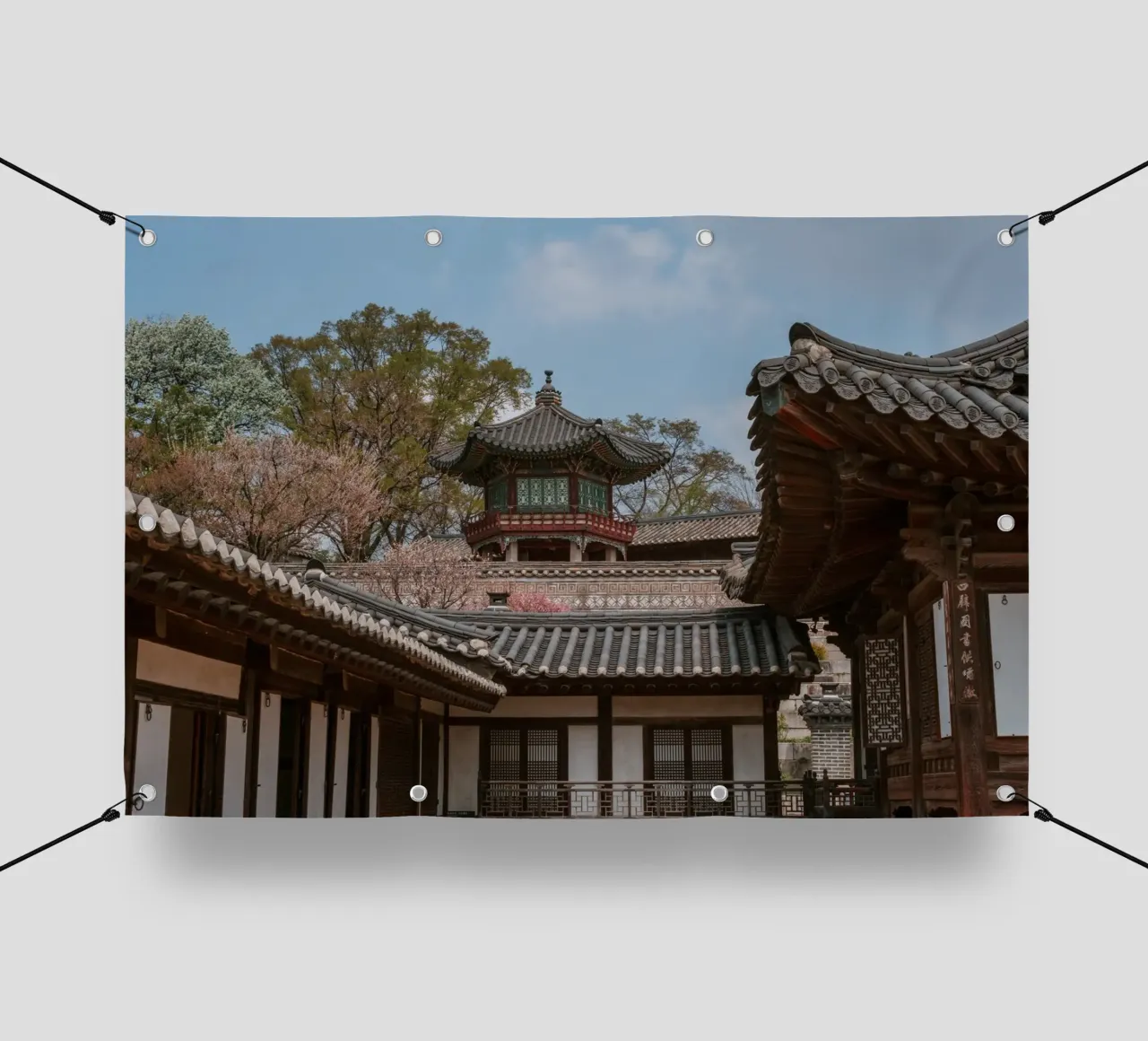 Tempio coreano a Seul, Corea del Sud telo in pvc da mbgraphx2