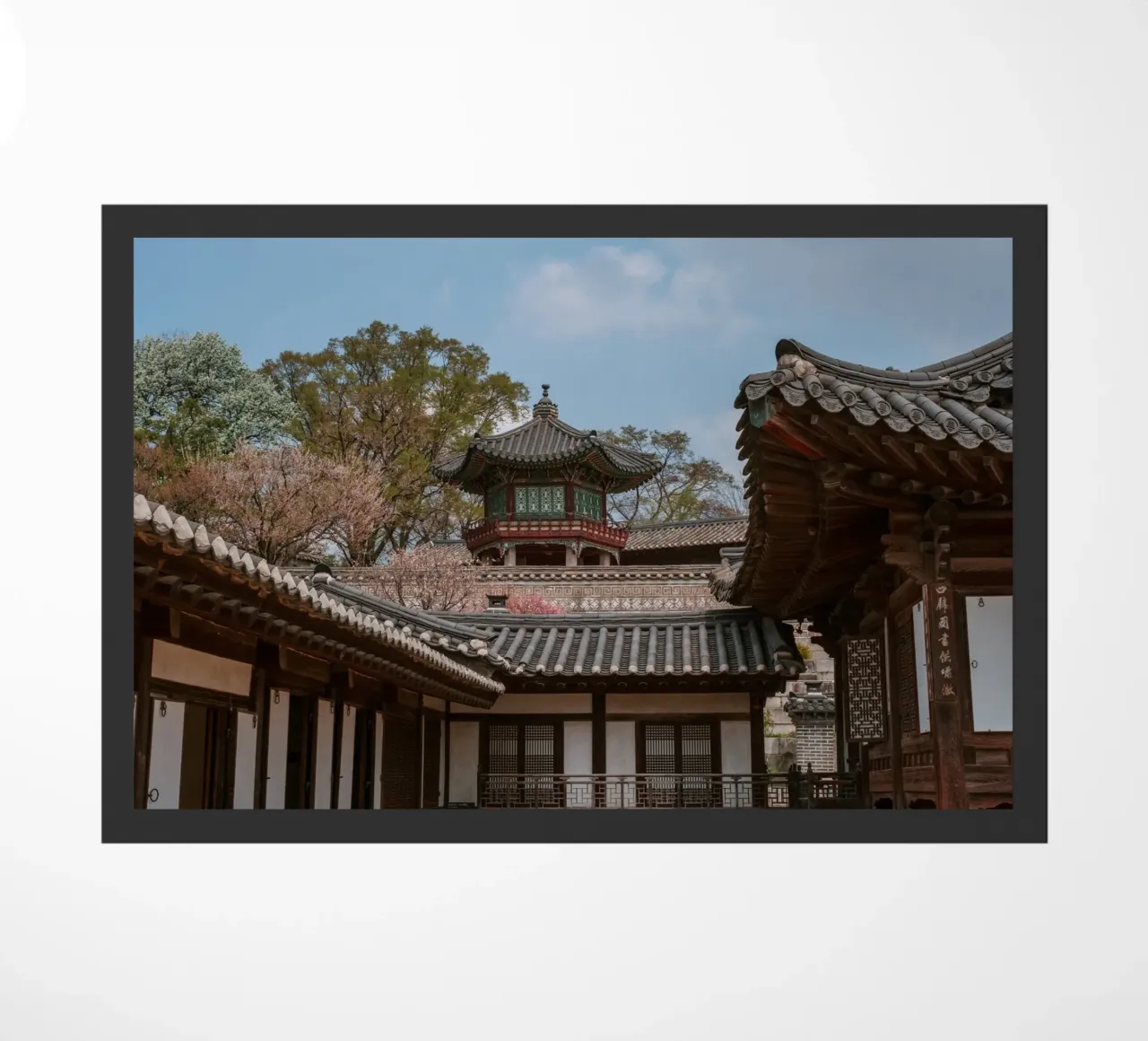 Temple coréen à Séoul, Corée du Sud paillasson de mbgraphx2