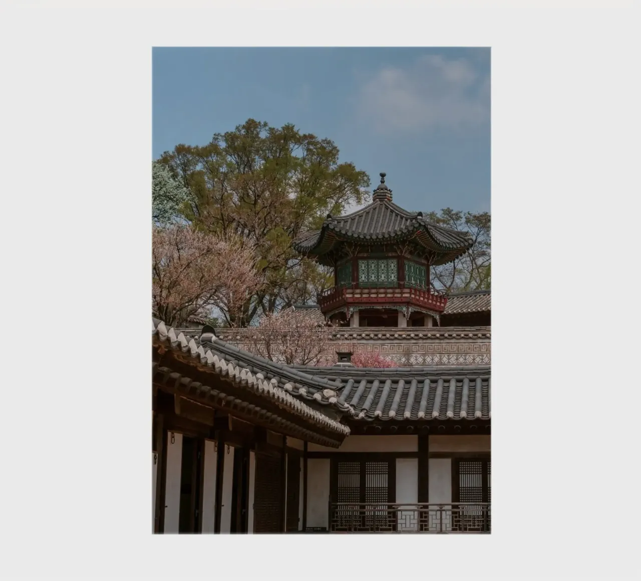 Koreaanse tempel in Seoul, Zuid-Korea notitieboek van mbgraphx2